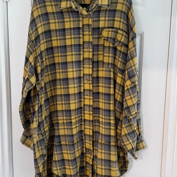 Mineral Washed Plaid Shirt - Picture 8 of 9